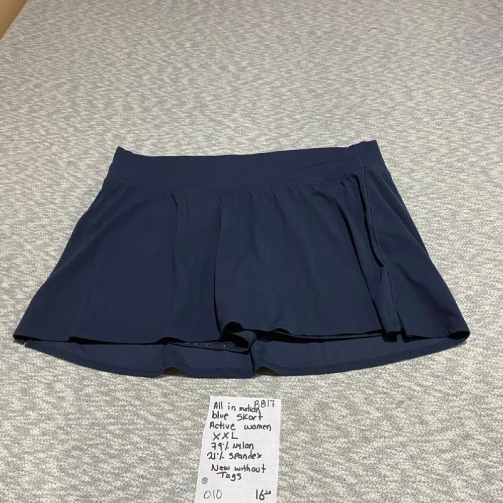 All In Motion navy blue skorts with attached biker shorts women XXL. SKU-B817